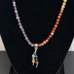 Gorgeous Multi Colored Chakra Necklace just $8