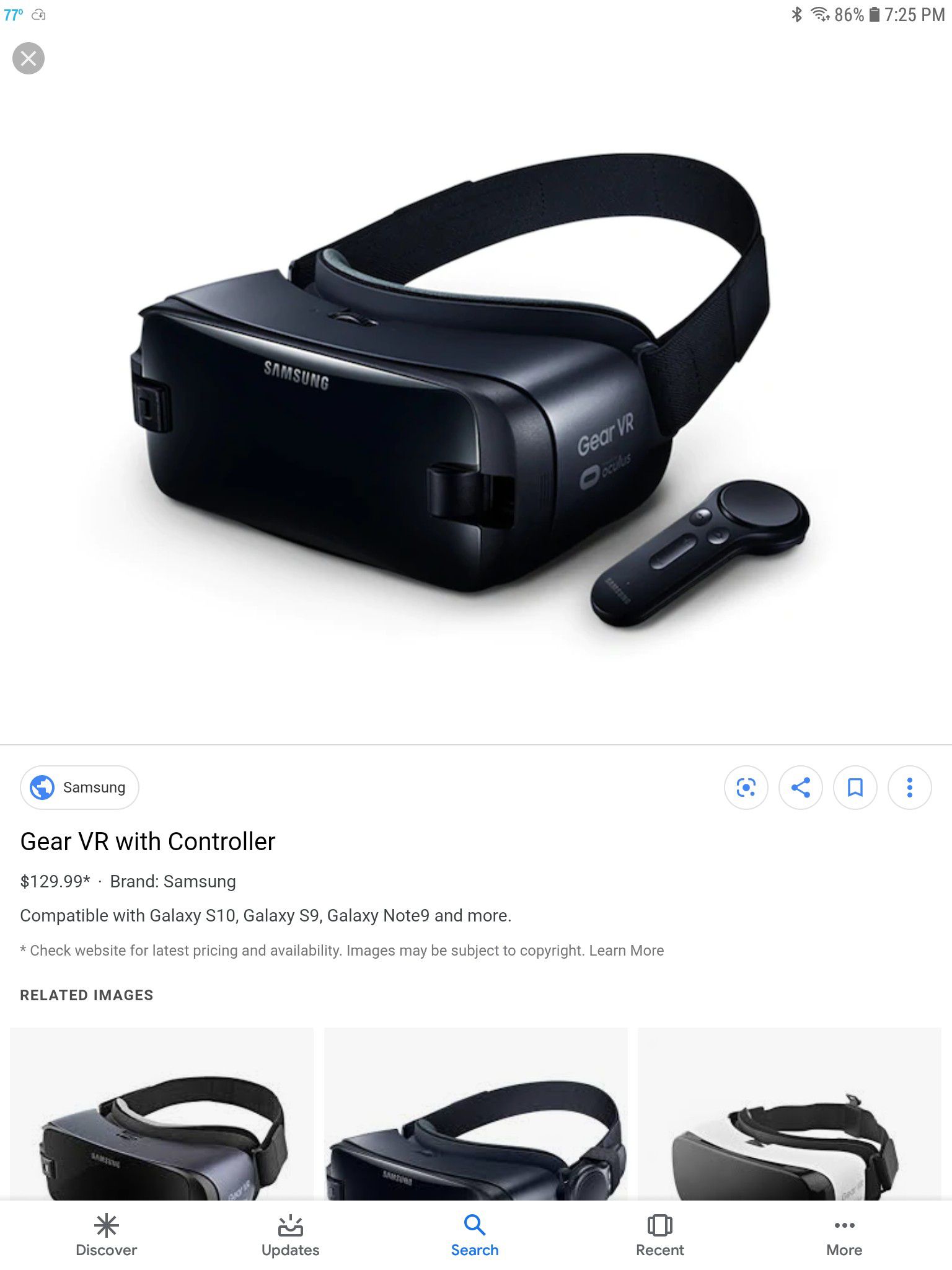 Samsung Gear VR with controller 2 for sale one used one new