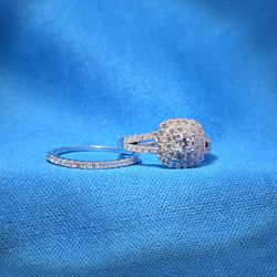 Moissanite 1.5 ctw Emerald Ring 
