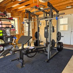 Smith Machine 2001 | Multi-Use Adj Bench | Gym Equipment | Fitness | Squat Rack | Excercise |🔴WEIGHTS AND BARBELL SOLD SEPARATELY 🔴 FREE DELIVERY 🚚