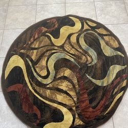 5.2ft round area rug
