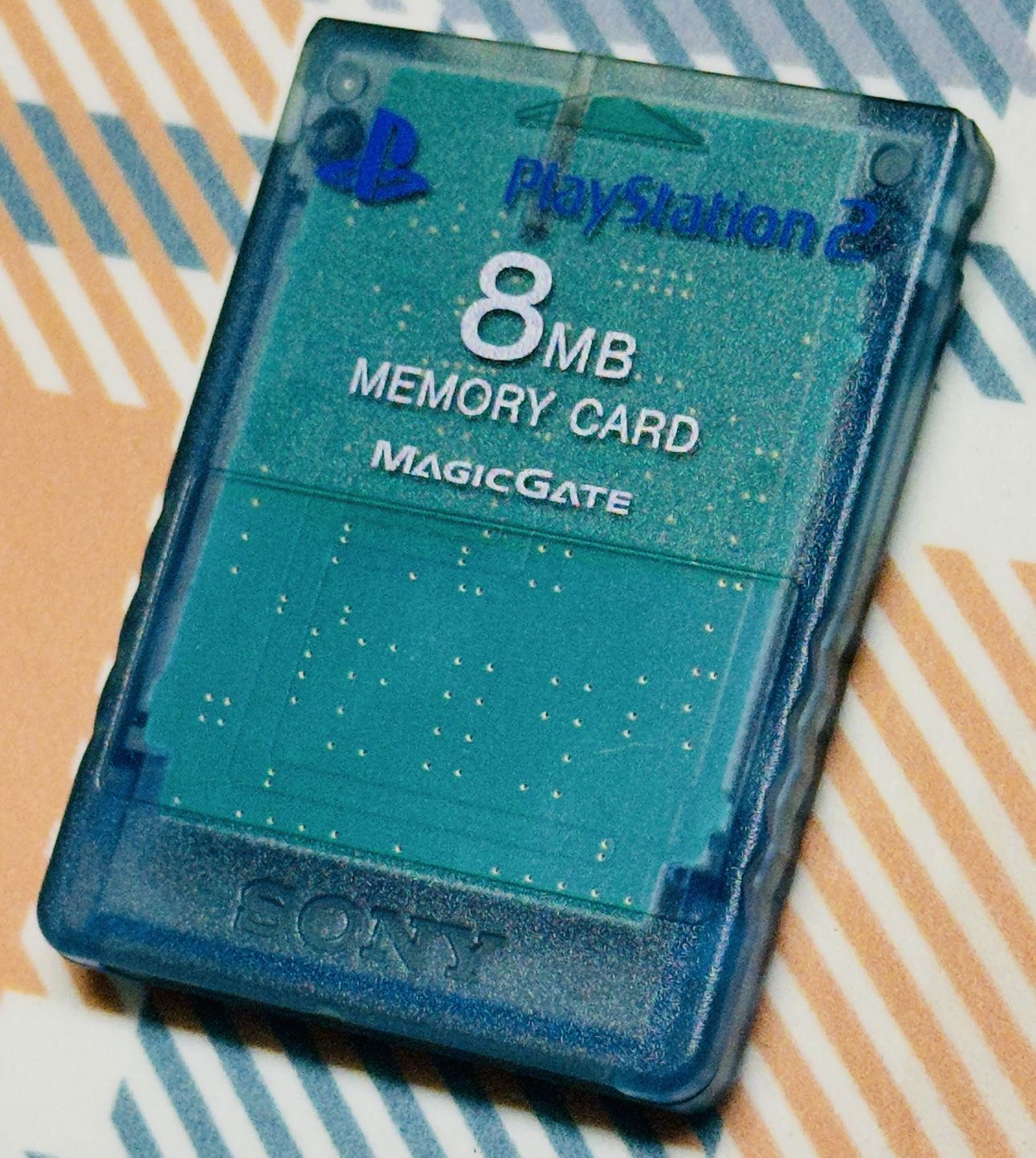 Sony Playstation 2 PS2 Official OEM MagiGate 8 MB Memory Card SCPH-10020-Blue
