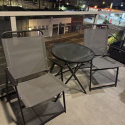 Patio Table And 2 Chairs Set - Bistro set 