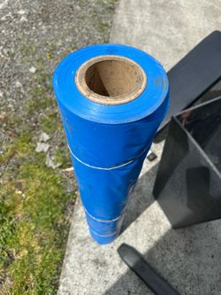 Blue Plastic Sheeting Roll / Construction Barrier Film