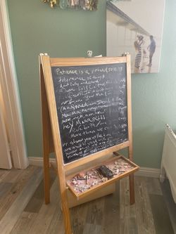 Whiteboard Blackboard Art Easel 