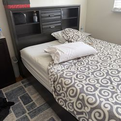 Queen Sized Black Bed Frame