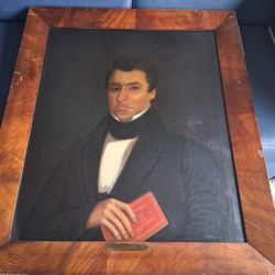 ANTIQUE PORTRAIT PAINTING...IT WAS PANTING IN URBANA OHIO APRIL 3 1839..!!ORIGINAL..