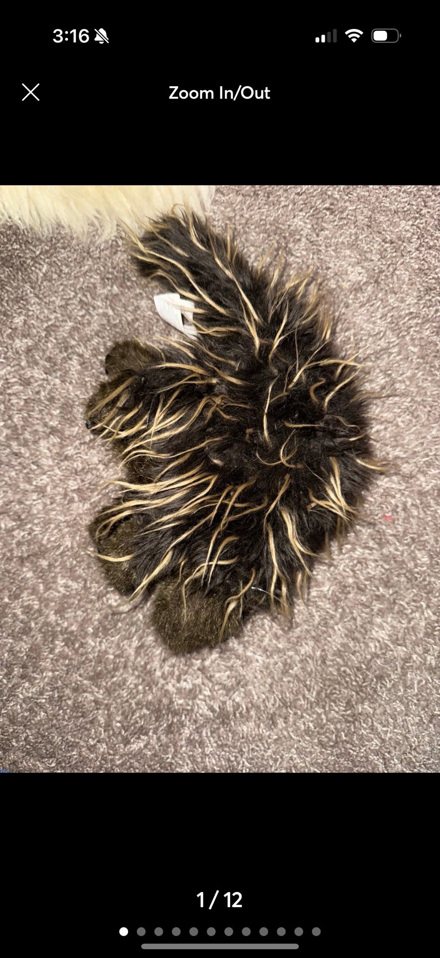 Folkmanis porcupine Full Body Plush Hand Puppet plush