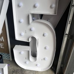 Number 5 Marquee Number 