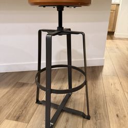 West Elm Adjustable Industrial Bar Stools (Set of 2)