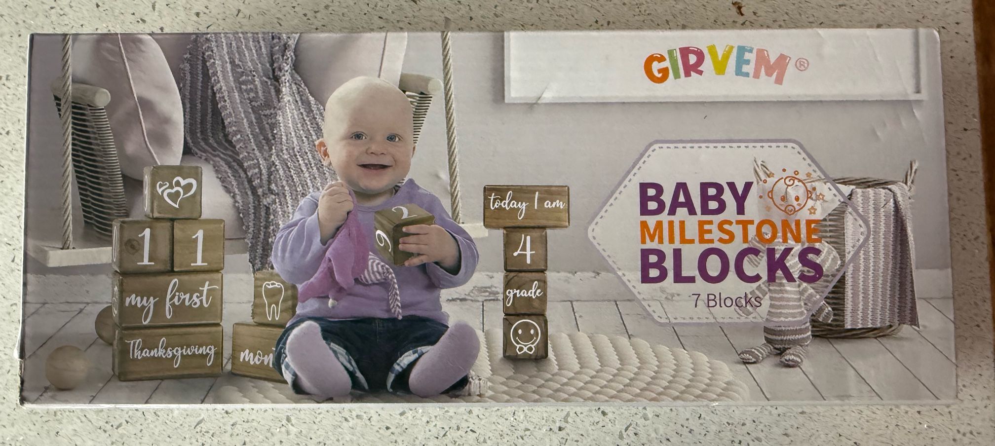 Baby Milestone Blocks