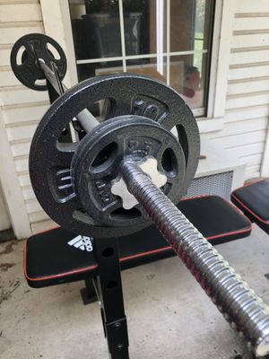 Adidas Bench Press Set Barbells Cash Only For Sale In Denton