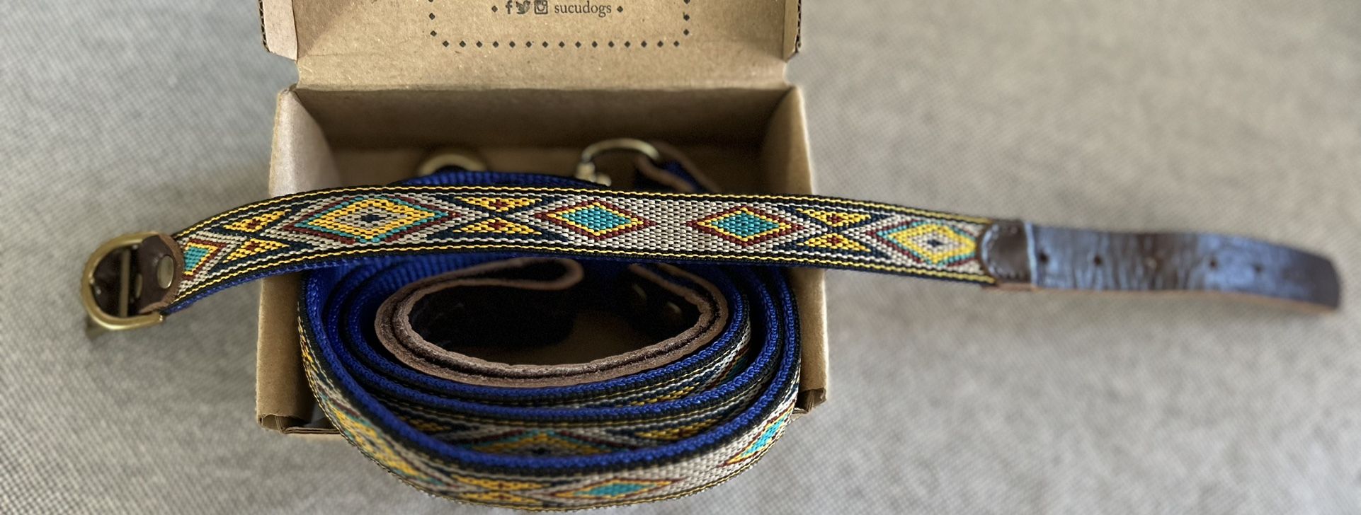 Leather Dog Leash- Small