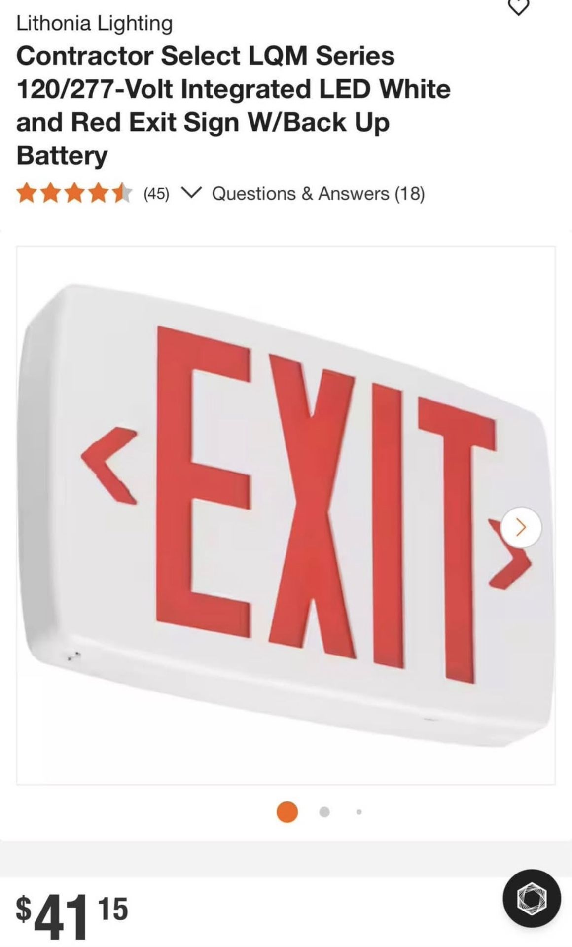 Emergency Exit Sign