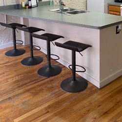 Brown bar stools