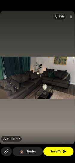 Beautiful 2 piece grey couch