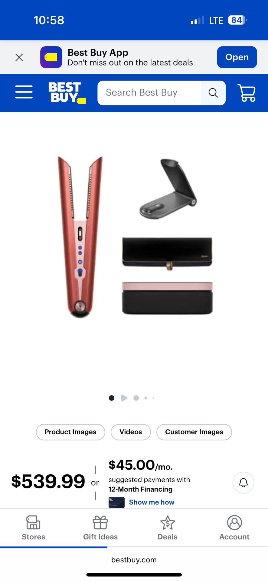 Dyson Strawberry Bronze Straightener 