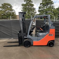 2016 Toyota 8,000lb 3-Stage LPG Propane Forklift 8FGC35U Sideshift- 7,456 Hours