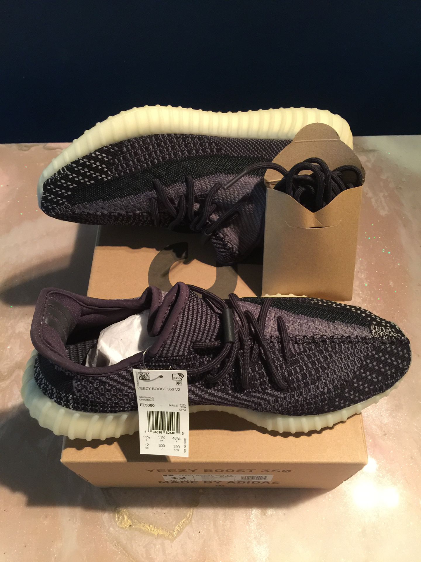 Brand new in the box Yeezy carbon boost 350 V2 Adults size 12 Article no FZ5000 Tags Shoes sneakers sneaker comp yeezys adidas men man shoes women s