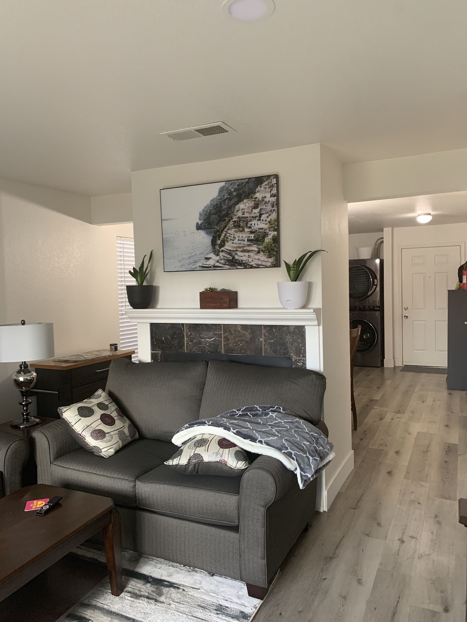 Sofa and Love Seat Furniture Set With Side Tables And Coffee Table