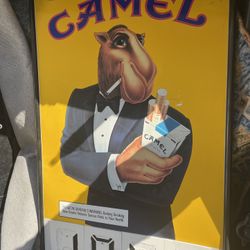 1992 Camel Metal Sign  Measures  63 3/4 X 38 1/4