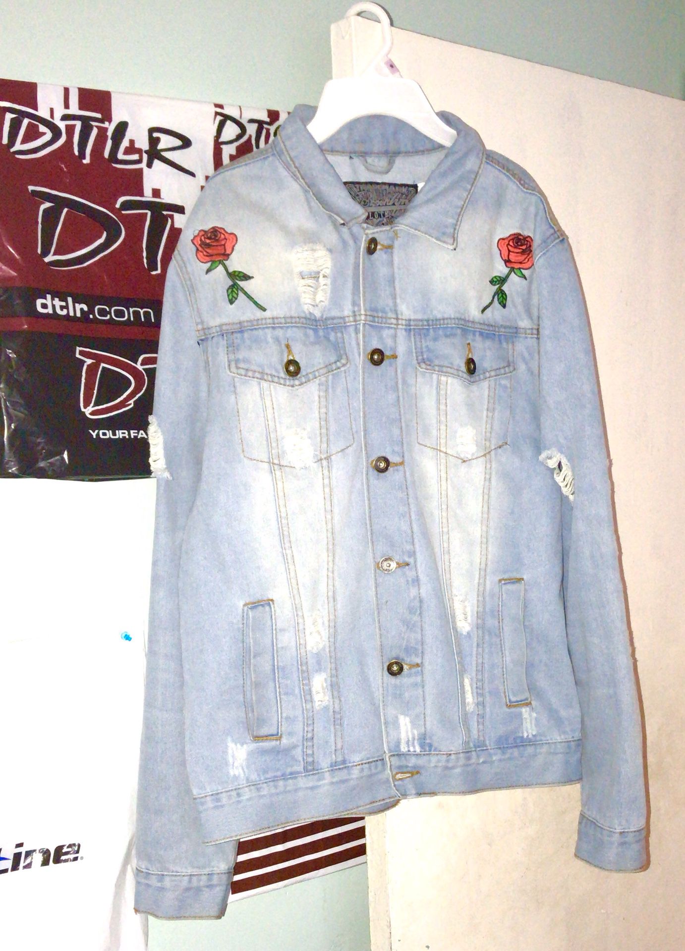 Rose jean jacket