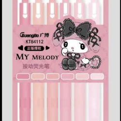 My Melody Lolita Neon Markers Set 