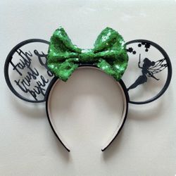 Fairy Dust Minnie Ears, 3D Printed Tinker Bell Theme 