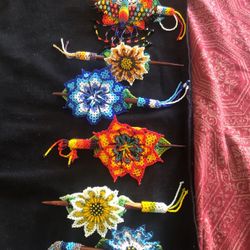 Handmade beaded Flower Hair Accessory 