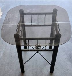 Smoked Glass Side Table