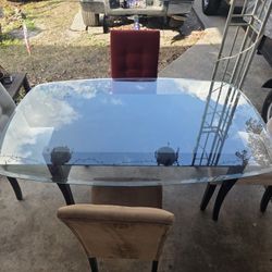 Ashley Furniture Glass Table Set