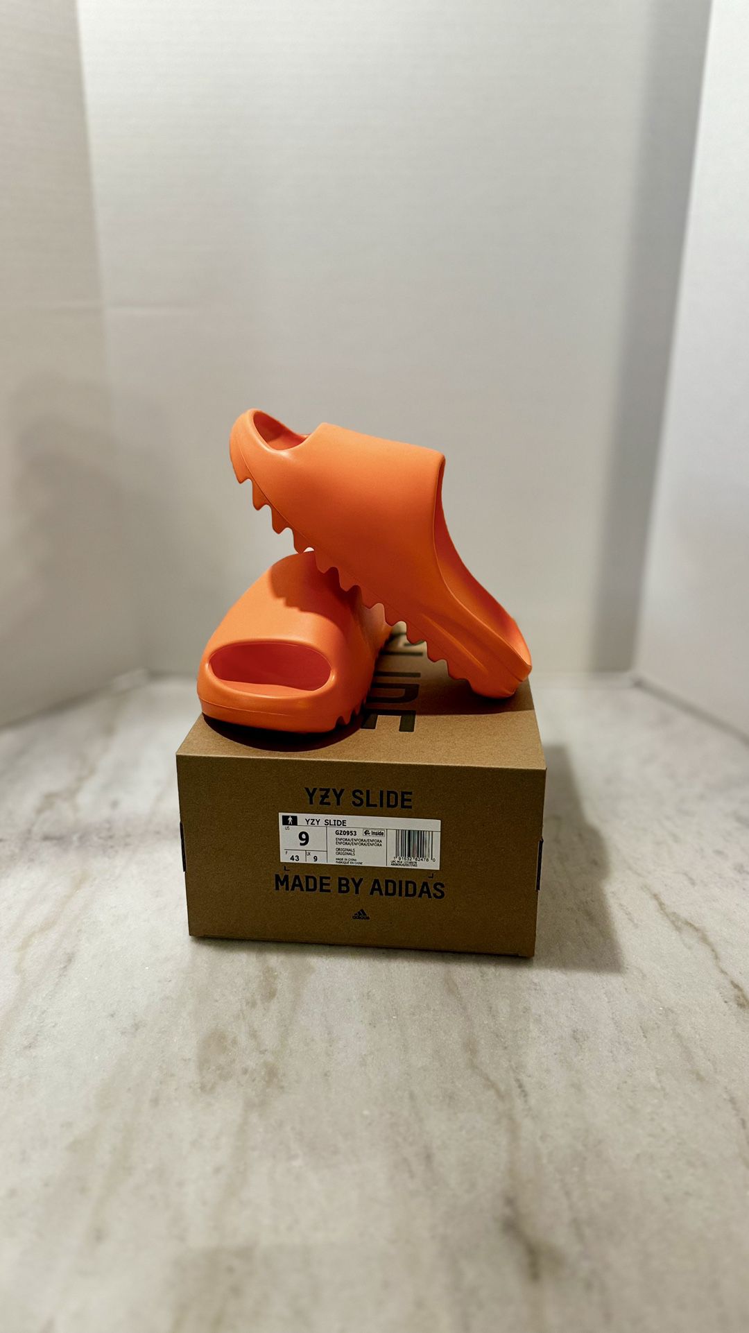 Adidas Yeezy Slide Size 9 Enfora Orange Brand New In Box 