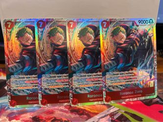 Bandai OP One Piece Card Game TCG Roronoa Zoro EB04-007 SR Alt Art Foil - NM