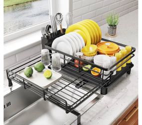 Expandable dish rack