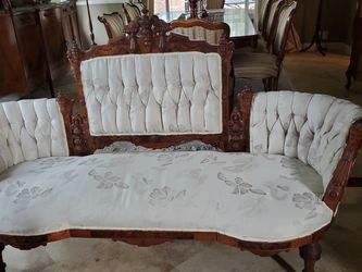 Very Old And Beautiful Sofa And 4 Chairs