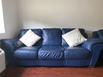 Three Seater and one Seater Leather Couch