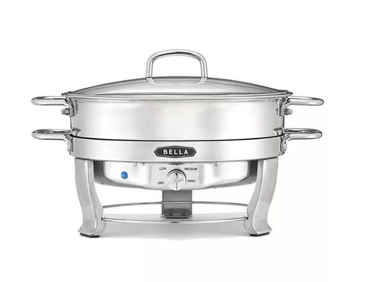 BELLA - 5-Qt. Stainless Steel Electric Chafing Dish