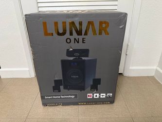 Lunar One L1 Home Theater System 3.1 Channel 2000W Amplifier Subwoofer Bluetooth Smart Home New Open Box 