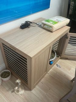 PET cage natural wood