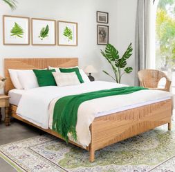 Brand new full size rattan bed. Sells for $230 on amazon right now
