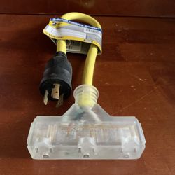 Voltec 3- Outlet Locking Adapter 