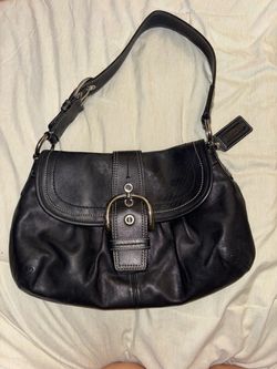 Coach Black Leather Medium SoHo