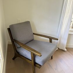 Solid Hardwood Midcentury Chair
