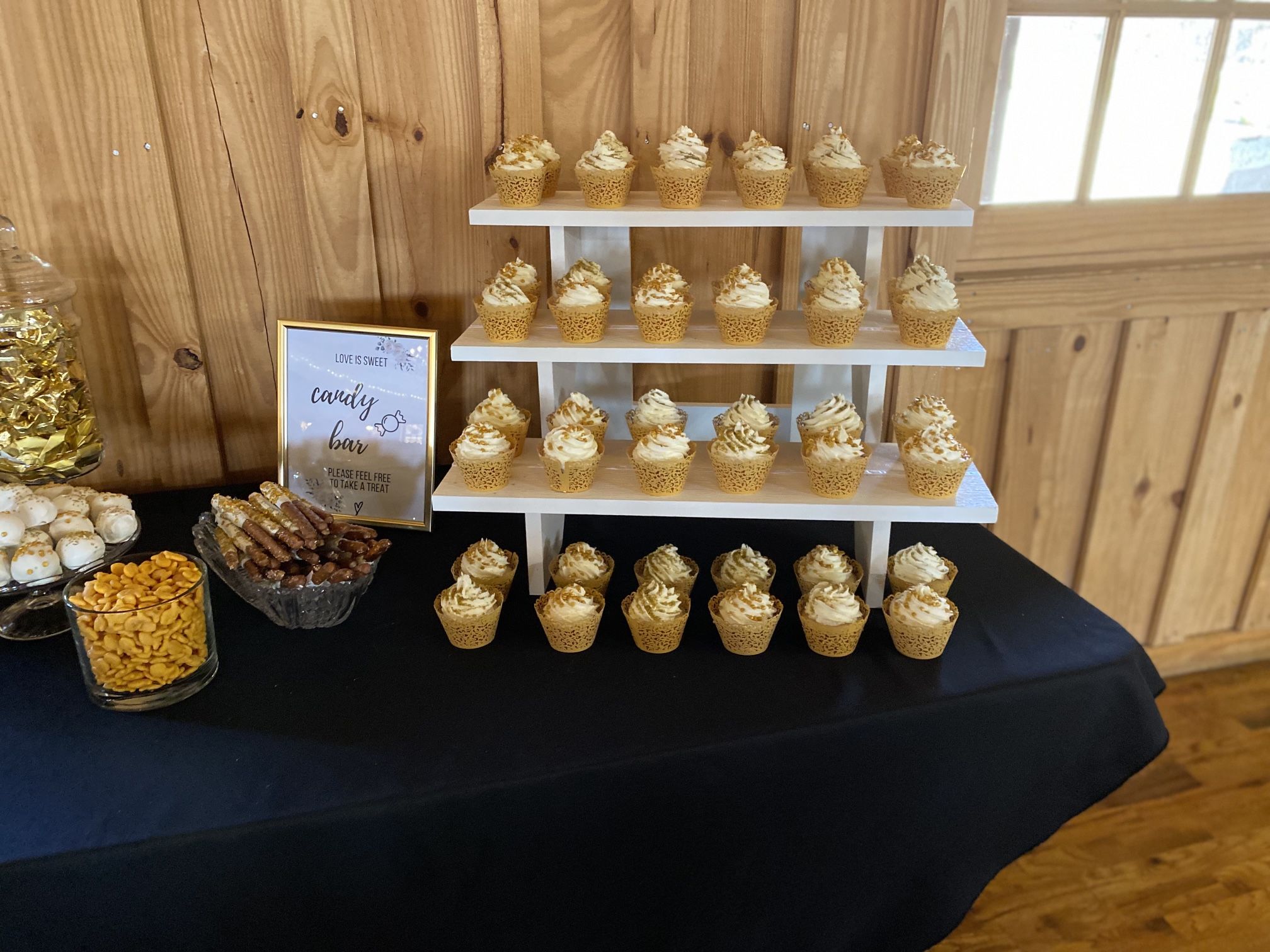 Wedding Cupcake Dessert Stand White