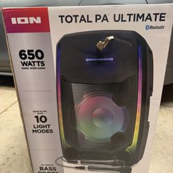 Ion Total PA Ultimate 650 Watt  Bluetootsh Speaker