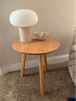 Side table, lamp not included