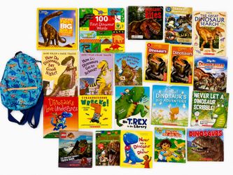 Dinosaur Book Bundle + Dinosaur Backpack