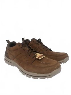 Skechers Mens Braver 65580 Memory Foam Oxford Shoes Desert Brown 12M