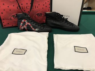 Gucci high top leather sneakers 100% authentic