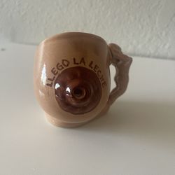 Ceramic Boob Nipple Spout Woman Handle Breast Novelty Mug , Size 3.5x3x3.5